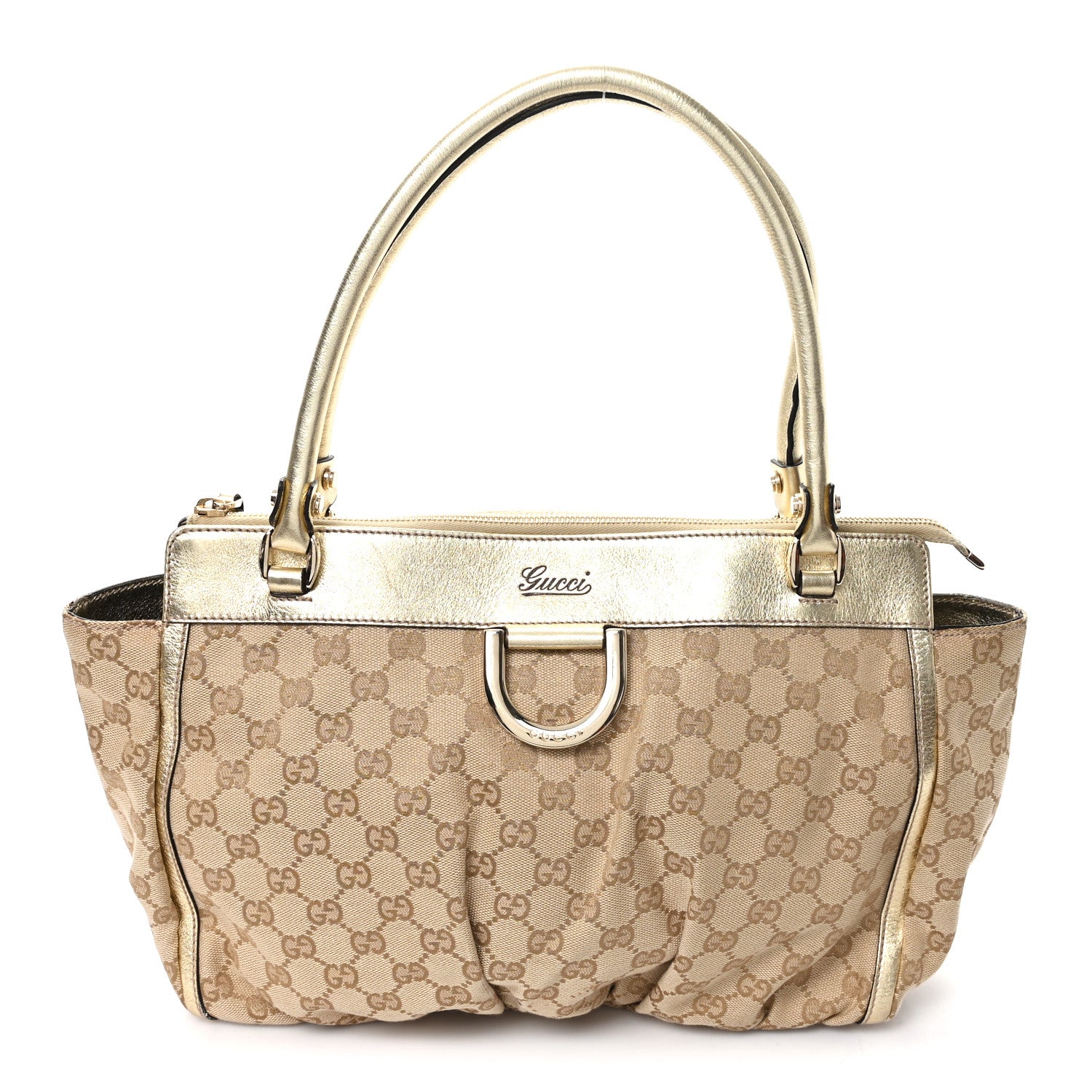 Gucci Monogram D Gold Tote Metallic Gold 1 of 11