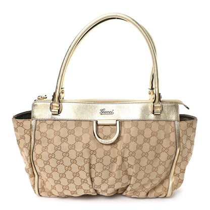 Gucci Monogram D Gold Tote Metallic Gold 1 of 11