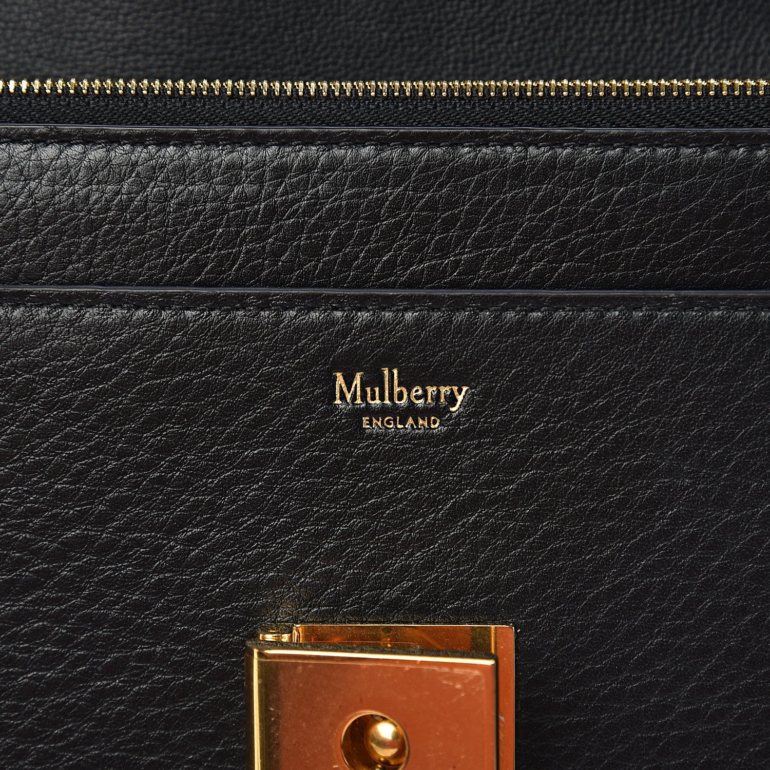 Mulberry Smooth Calfskin Cheyne Clutch Indigo Clay Black 5 of 12