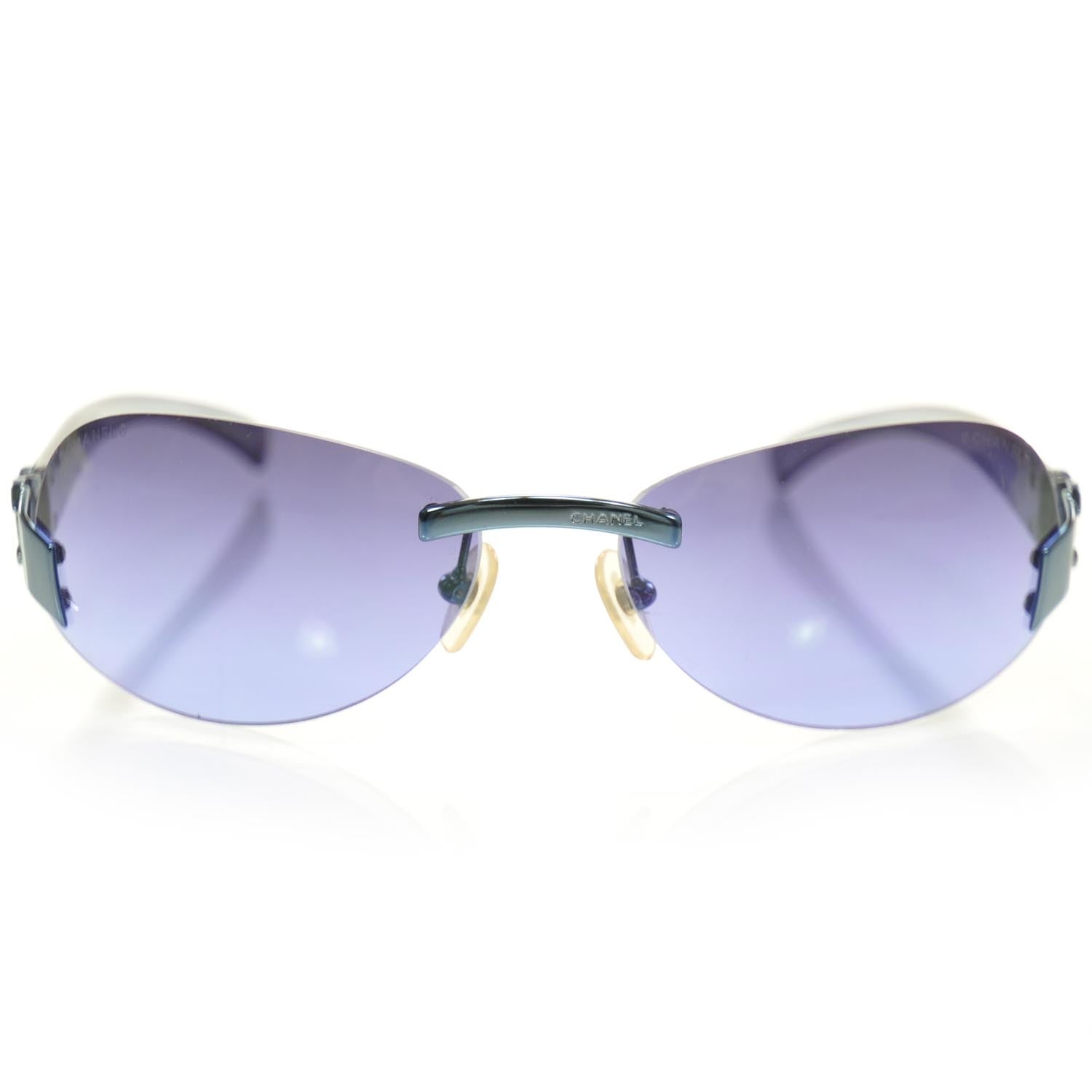 Chanel Frameless CC Logo Sunglasses Purple 4037 3 of 7