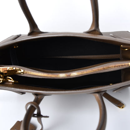 Saint Laurent Grained Calfskin Small Sac De Jour Taupe 6 of 13