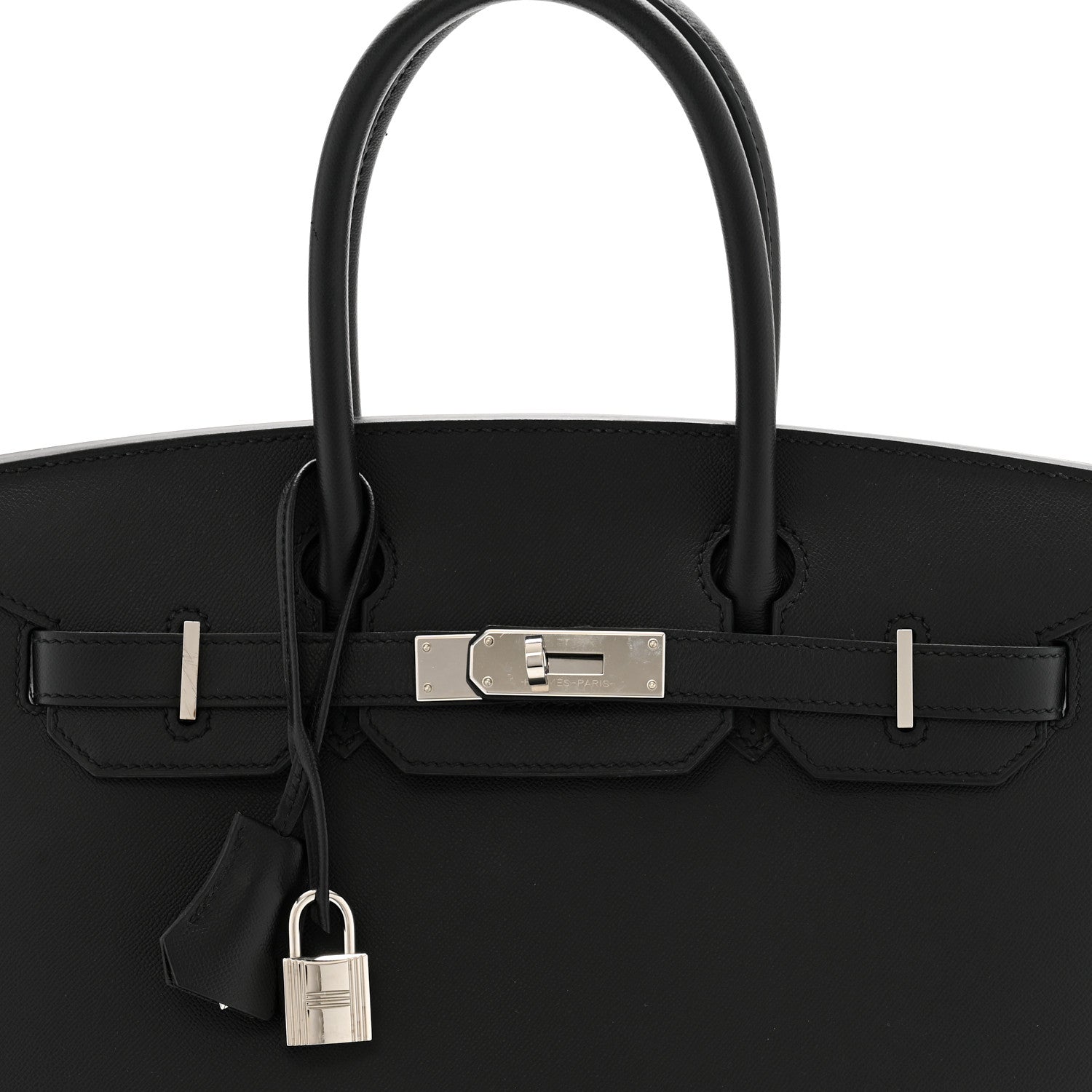 Hermes Madame Calfskin Birkin Sellier 30 Black 8 of 11