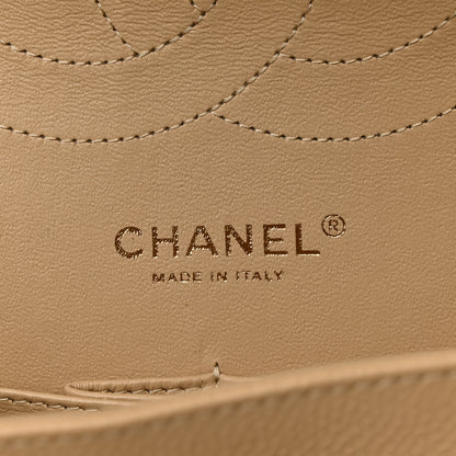 Chanel Caviar Quilted Jumbo Double Flap Beige 6 of 11