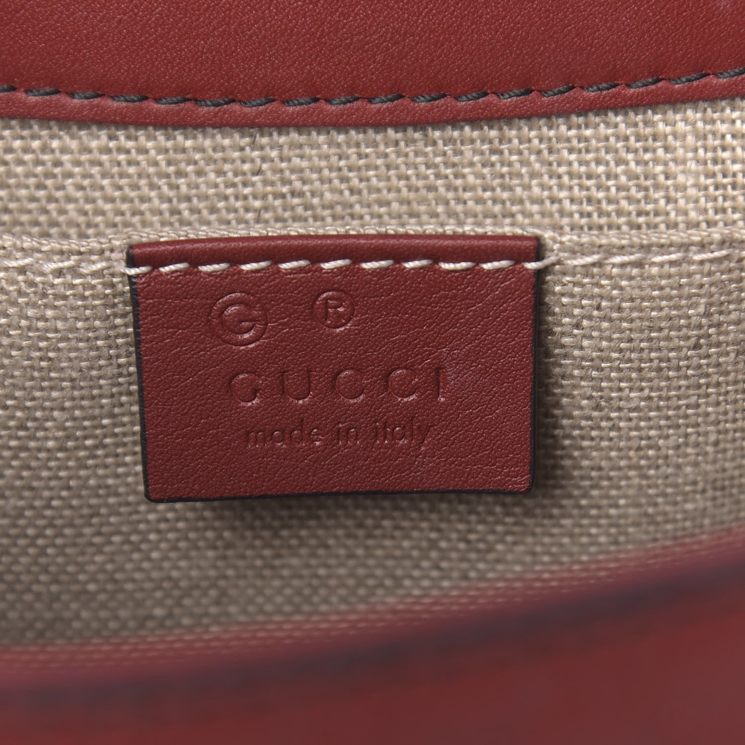 Gucci Microguccissima Medium Emily Chain Shoulder Bag Red 6 of 11