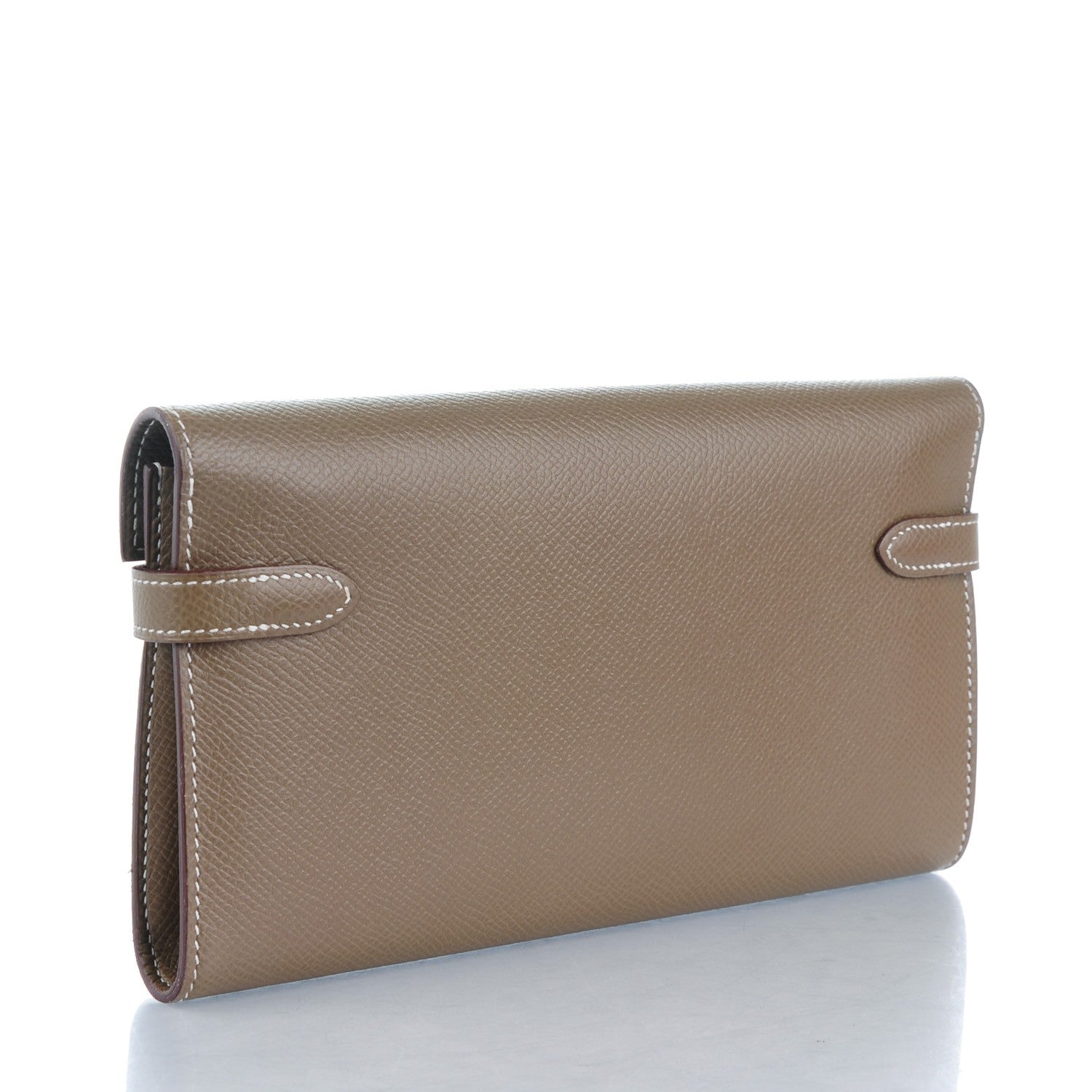 Hermes Epsom Kelly Longue Wallet Etoupe 3 of 8