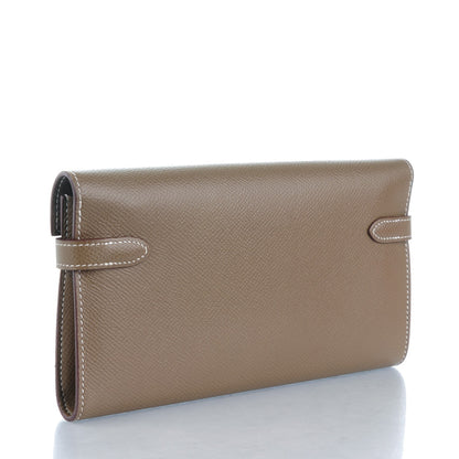 Hermes Epsom Kelly Longue Wallet Etoupe 3 of 8