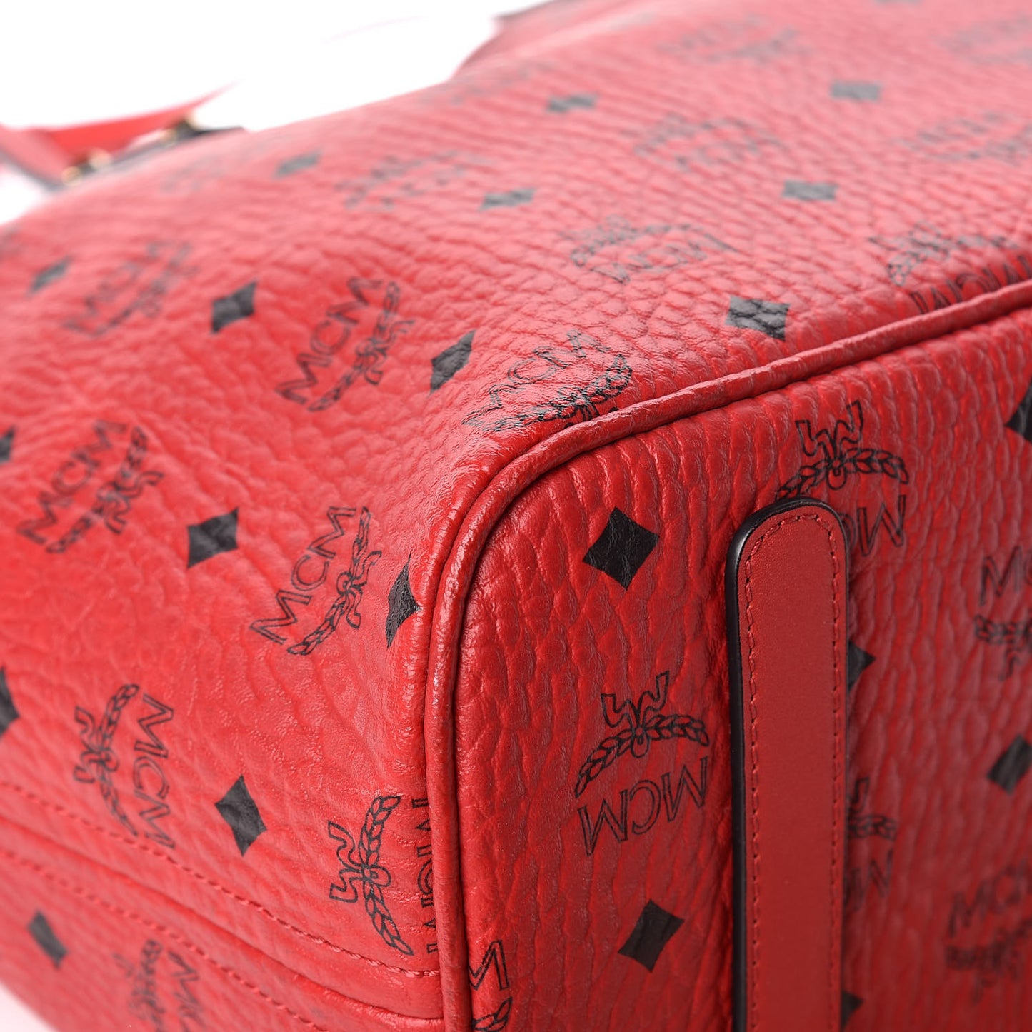 Visetos Medium Anya Shopper Tote Ruby Red
