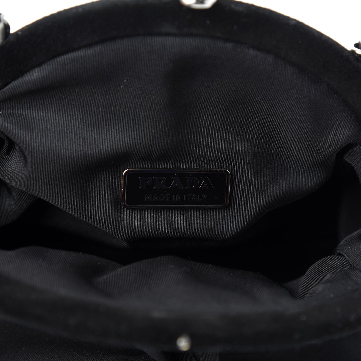 Satin Evening Bag Black