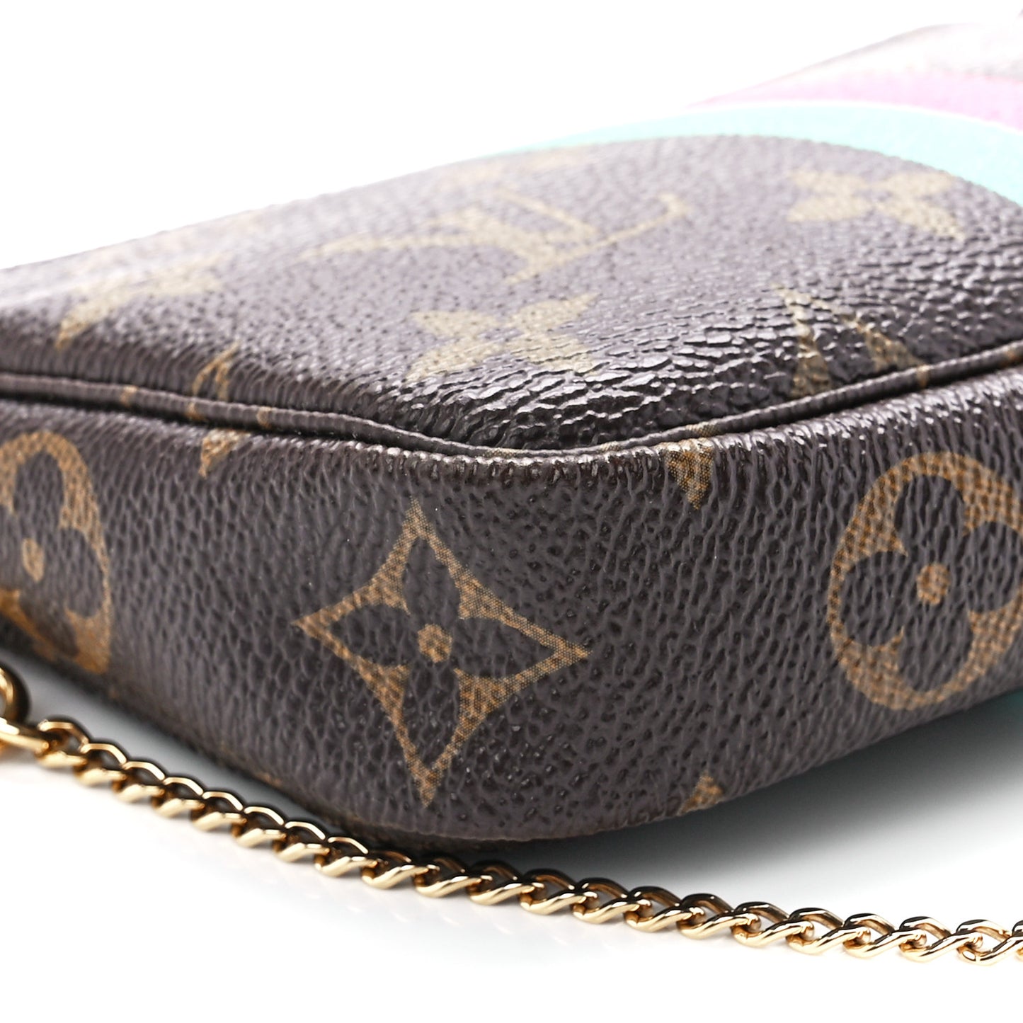 Monogram My LV Heritage Mini Pochette Accessories Vert Fuchsia