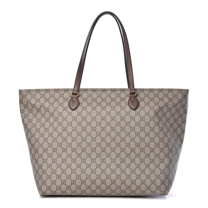 Gucci GG Supreme Monogram Medium Ophidia Shopping Tote Ebony 1 of 11