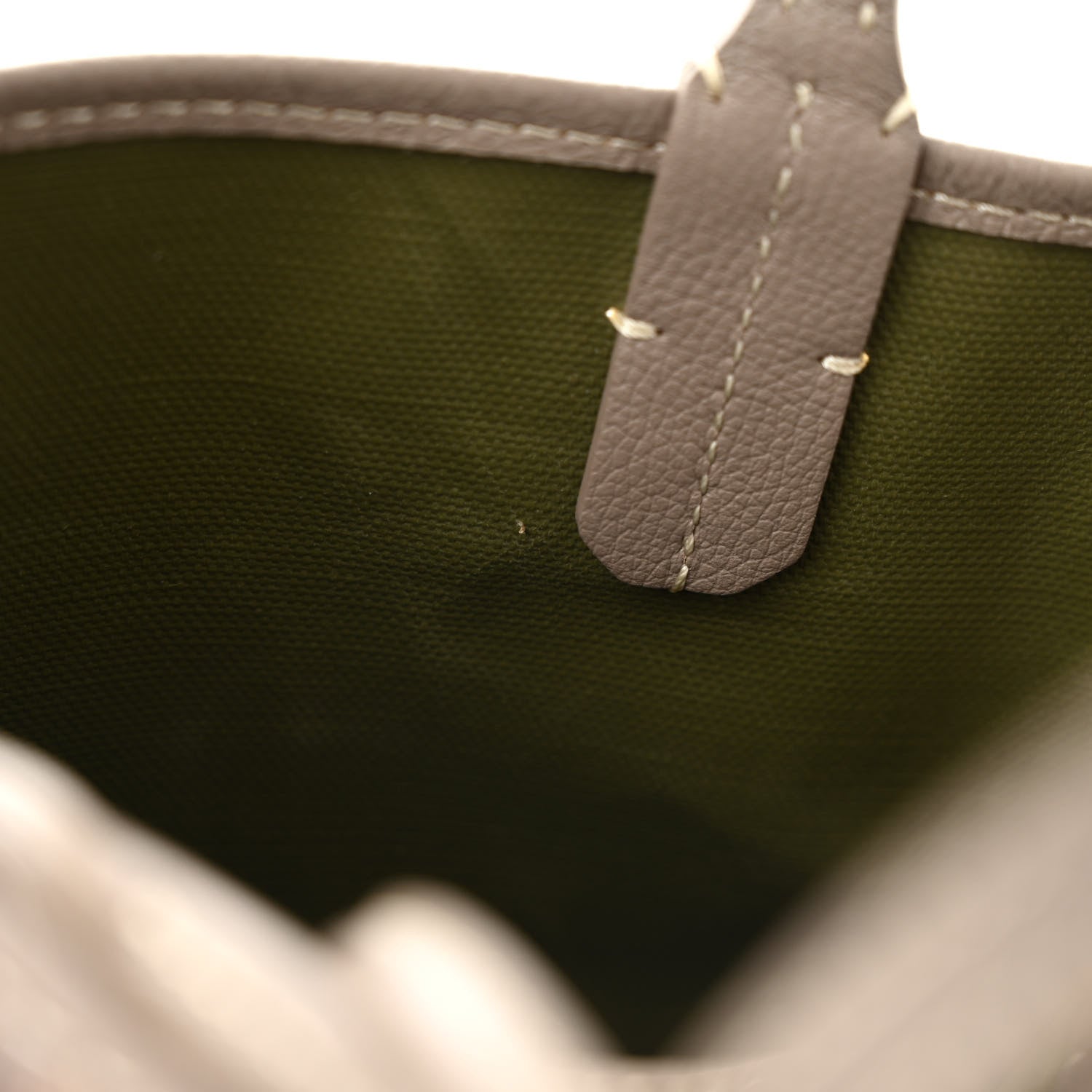 Goyard Goyardine Poitiers Tote Grege Khaki 11 of 12