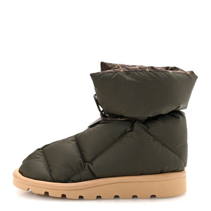 Louis Vuitton Nylon Monogram Pillow Comfort Ankle Boot 37 Khaki 3 of 25