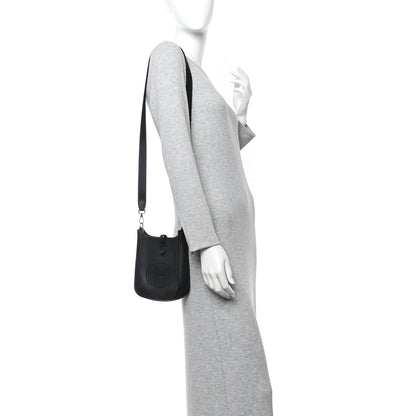 Hermes Taurillon Clemence Evelyne TPM Black 2 of 11