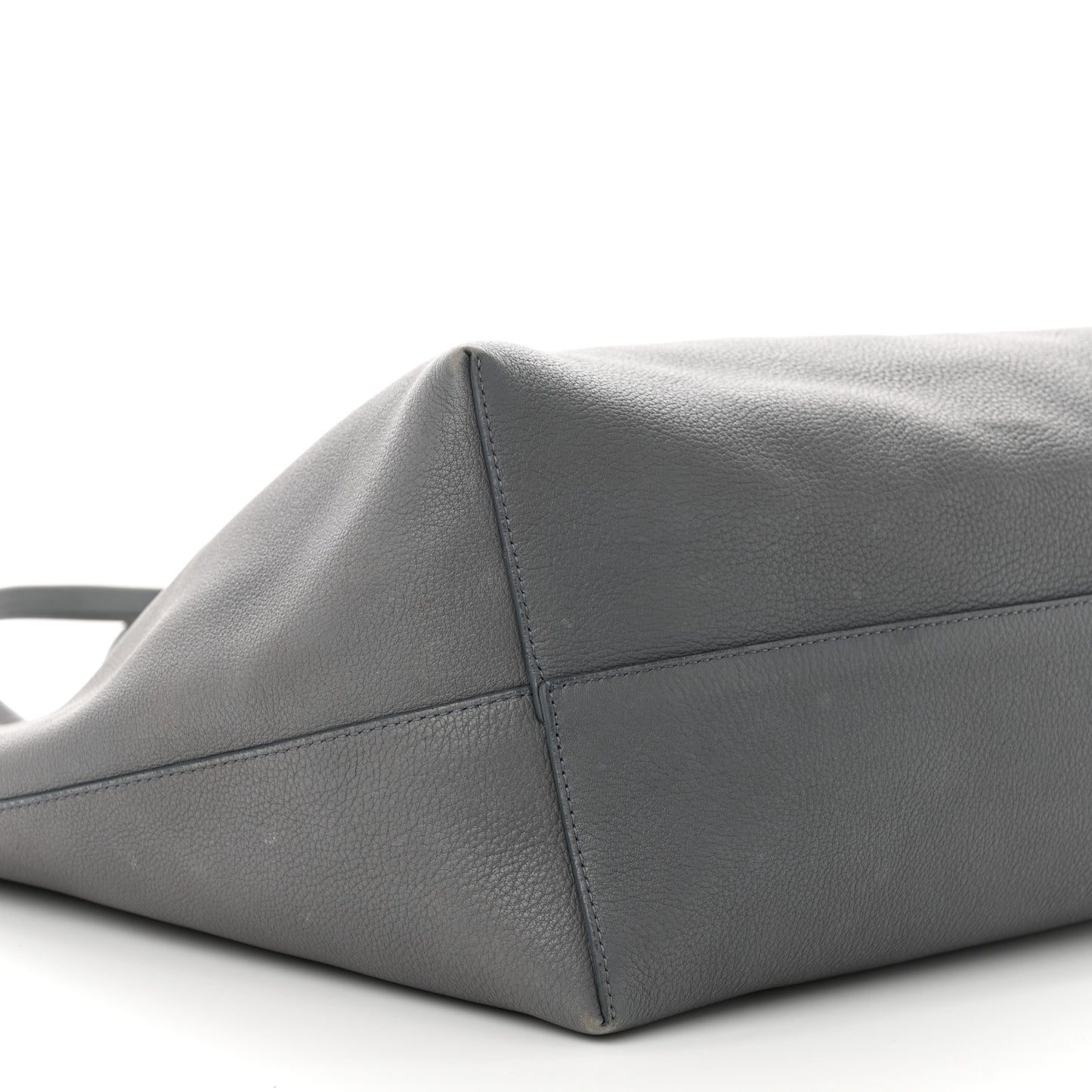 Grained Calfskin Park Tote Three Grey