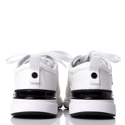 Chanel Calfskin Mesh Lycra Suede Womens Logo Sneakers 37.5 White 6 of 11
