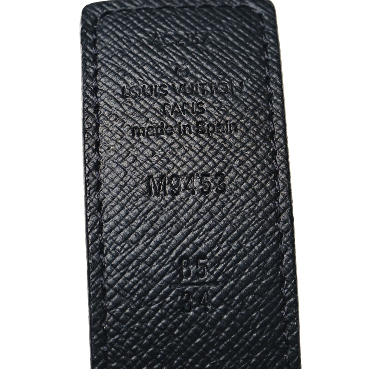Calfskin Monogram 30mm LV Initiales Reversible Belt 85 34 Black