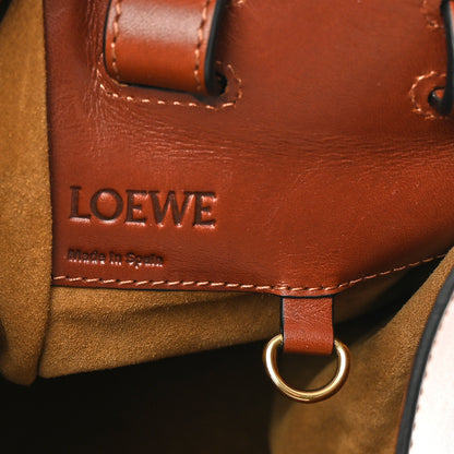 Loewe Calfskin Crochet Small Hammock Shoulder Bag Tan Natural 5 of 9