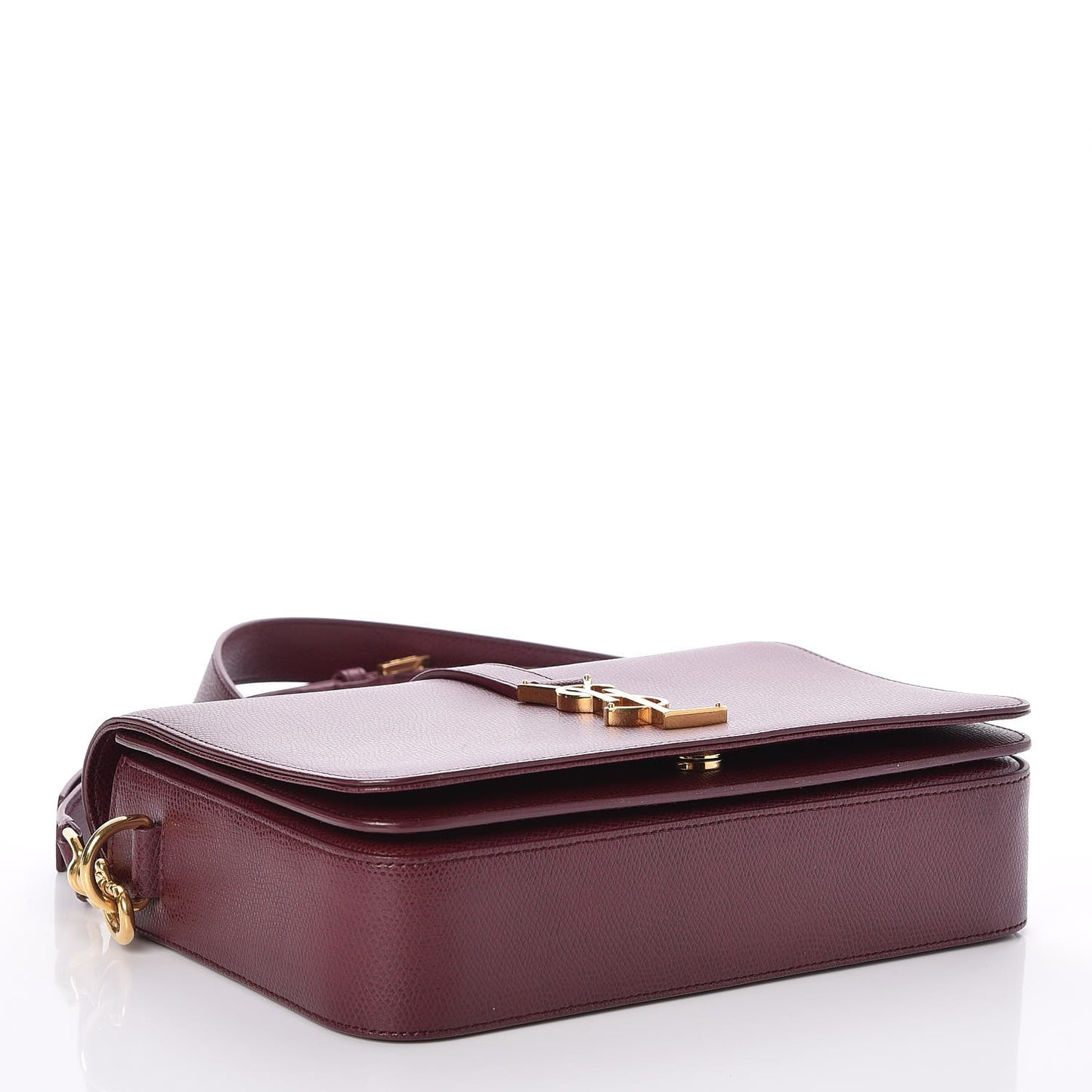 Textured Calfskin Medium Classic Monogram Universite Bag Dark Red