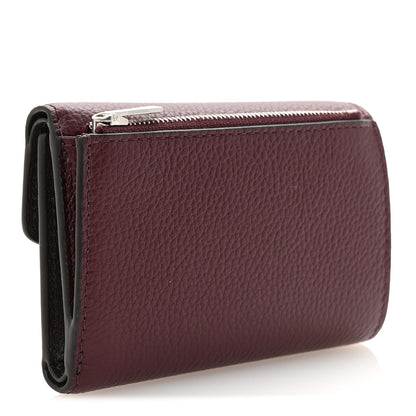 Mulberry Heavy Grain Folded Multi Card Case Wallet Black Cherry 3 of 7