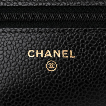 Chanel Caviar Quilted Wallet on Chain WOC Black 6 of 11