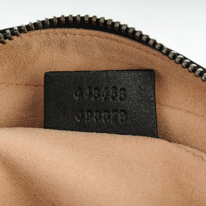 Gucci Calfskin Matelasse Mini GG Marmont Wrist Wallet Black 7 of 7
