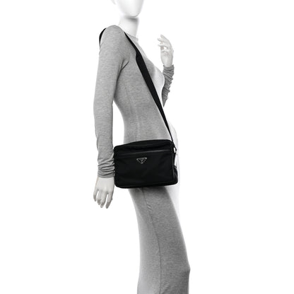Prada Tessuto Nylon Messenger Bag Black 2 of 11