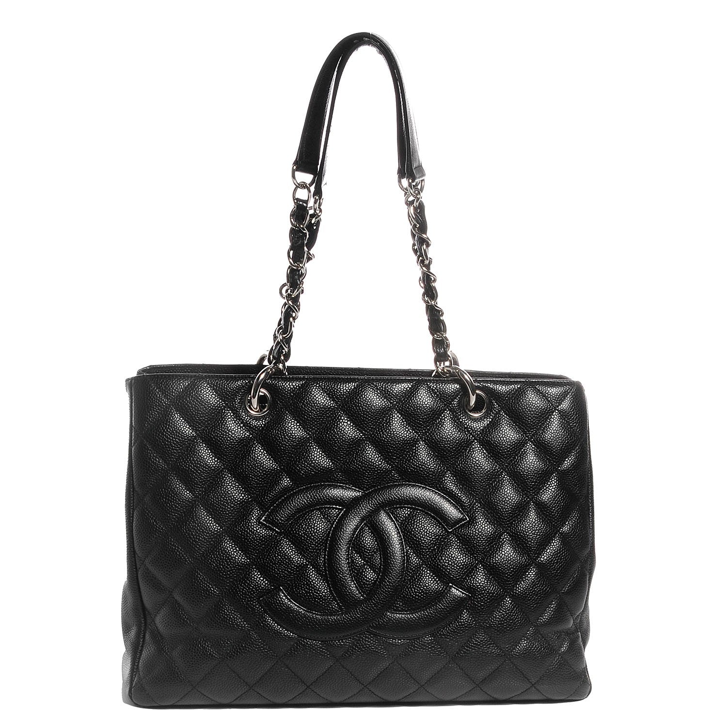 Chanel Caviar Quilted Grand Shopping Tote GST Black 1 of 7