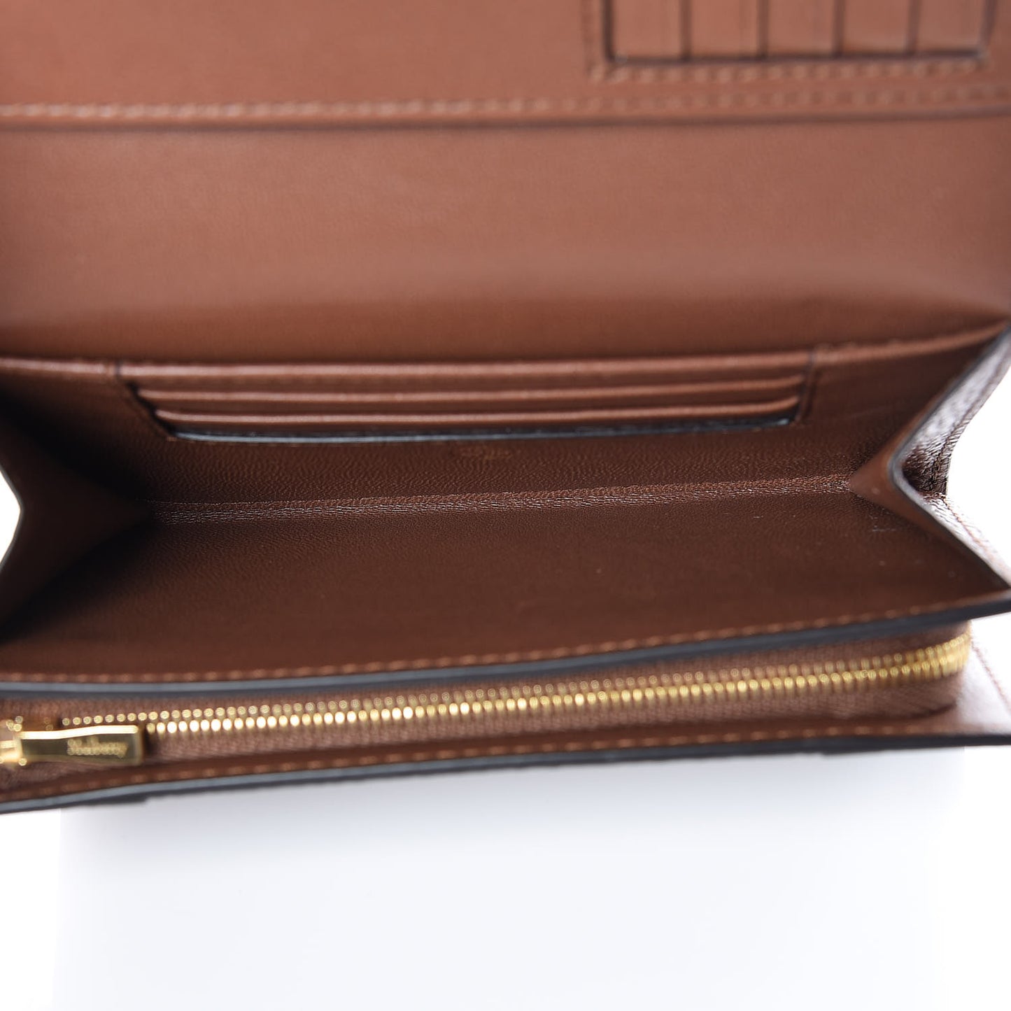 Grain Vegetable Tanned Calfskin Medium Continental Wallet Oak