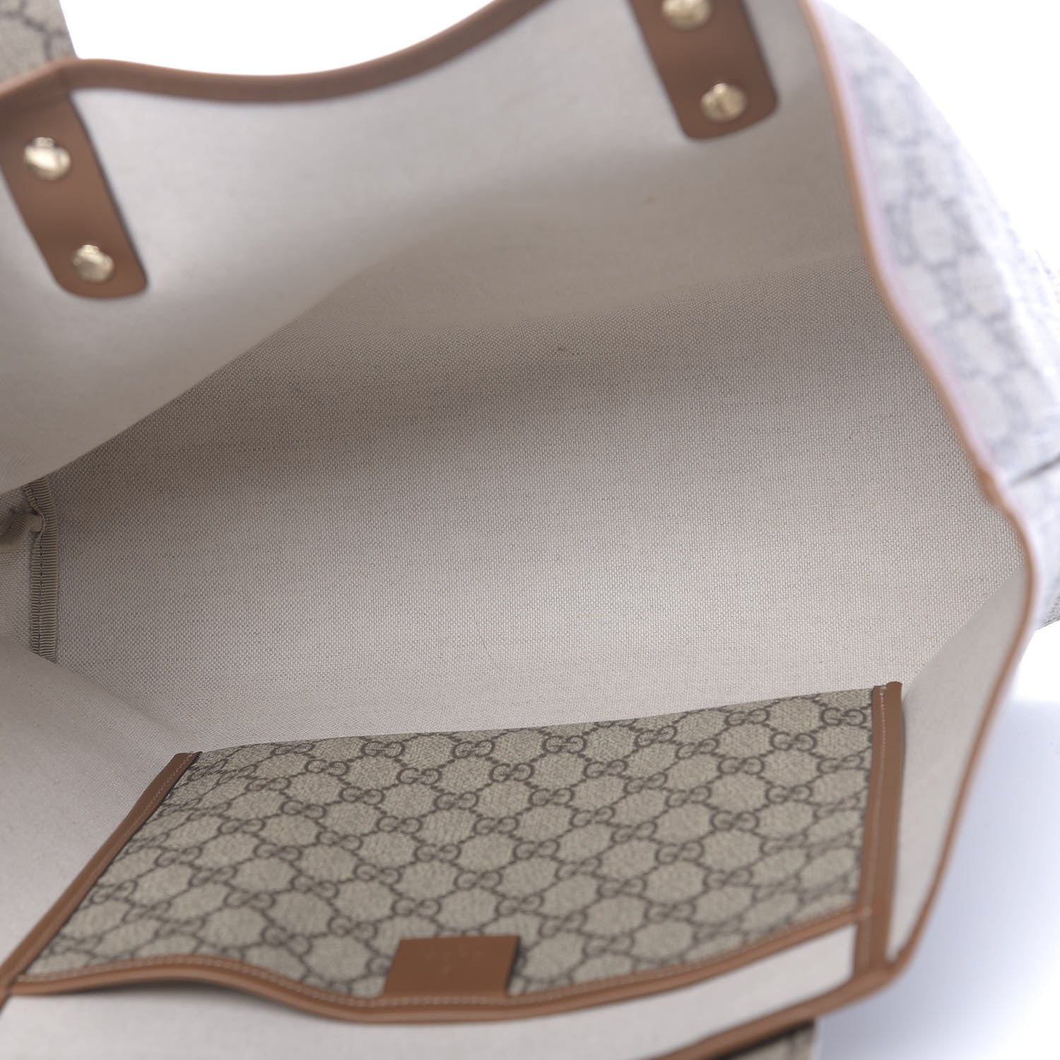 Gucci GG Plus Monogram Medium Signature Web Loop Tote Brown 5 of 10