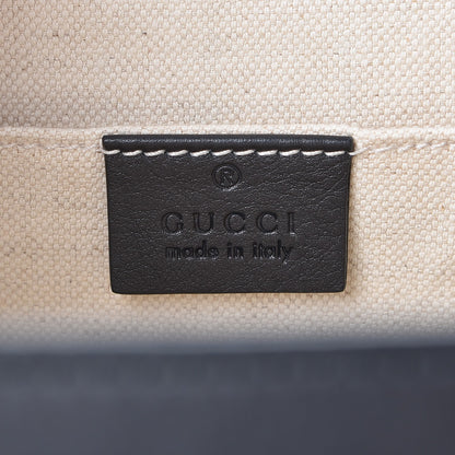 Gucci Calfskin Bamboo Web Large Dionysus Top Handle Bag Black Bright Evergreen Hibiscus Red 7 of 12