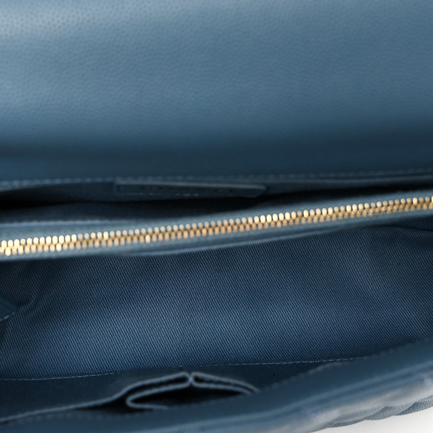 Caviar Quilted Small Coco Handle Flap Blue
