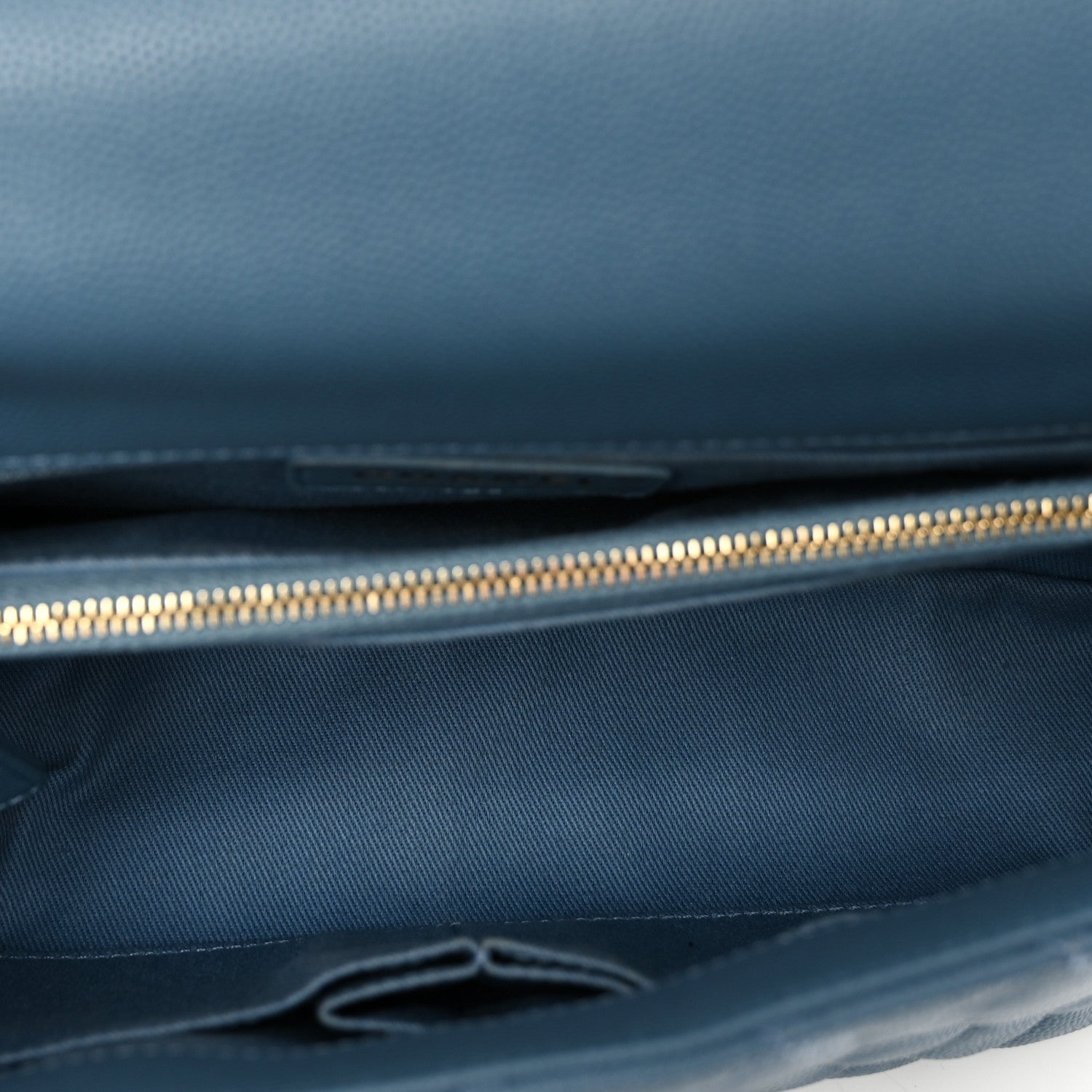Chanel Caviar Quilted Small Coco Handle Flap Blue 6 of 12