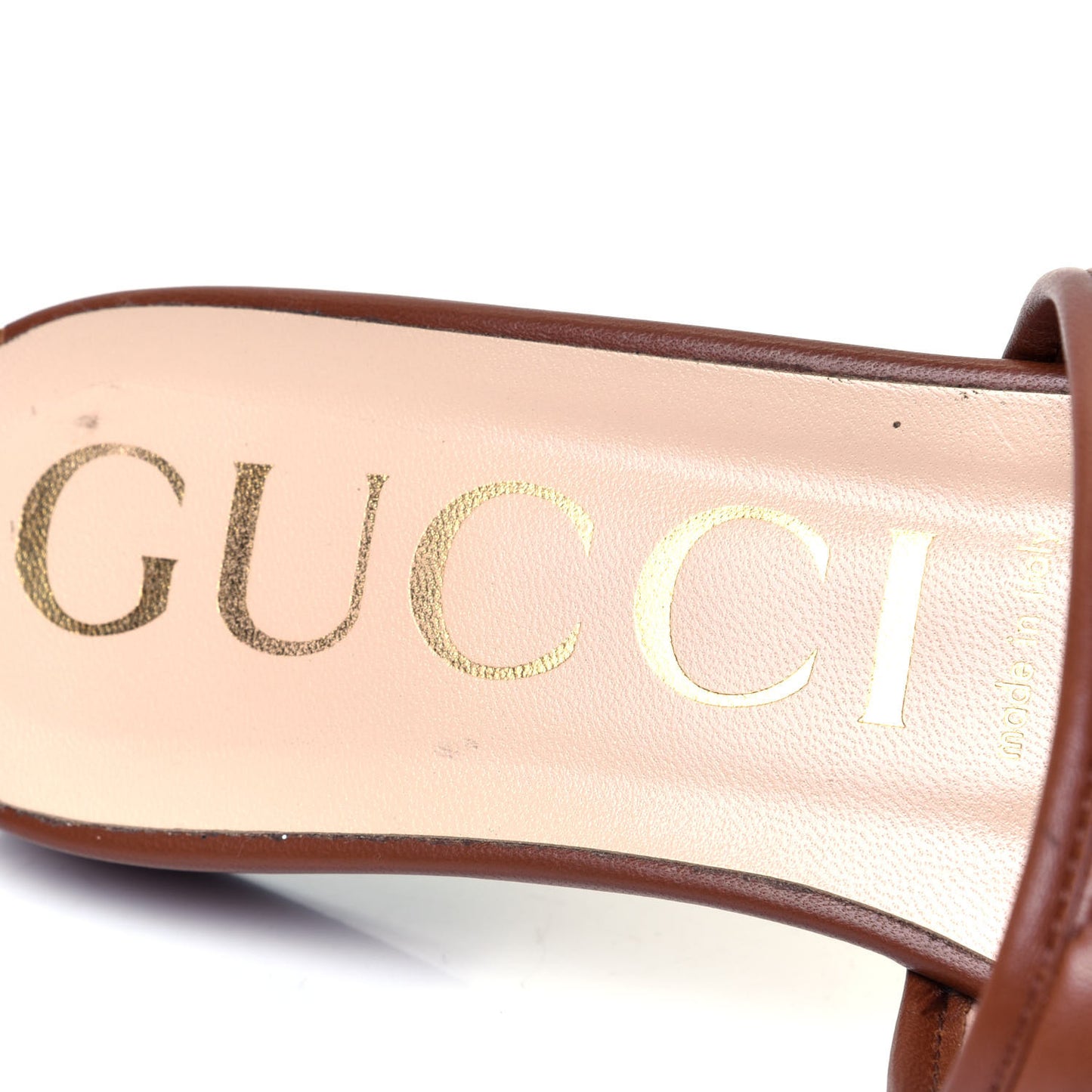 Nappa Matelasse GG Marmont Flat Slide Sandals 40 Cuir