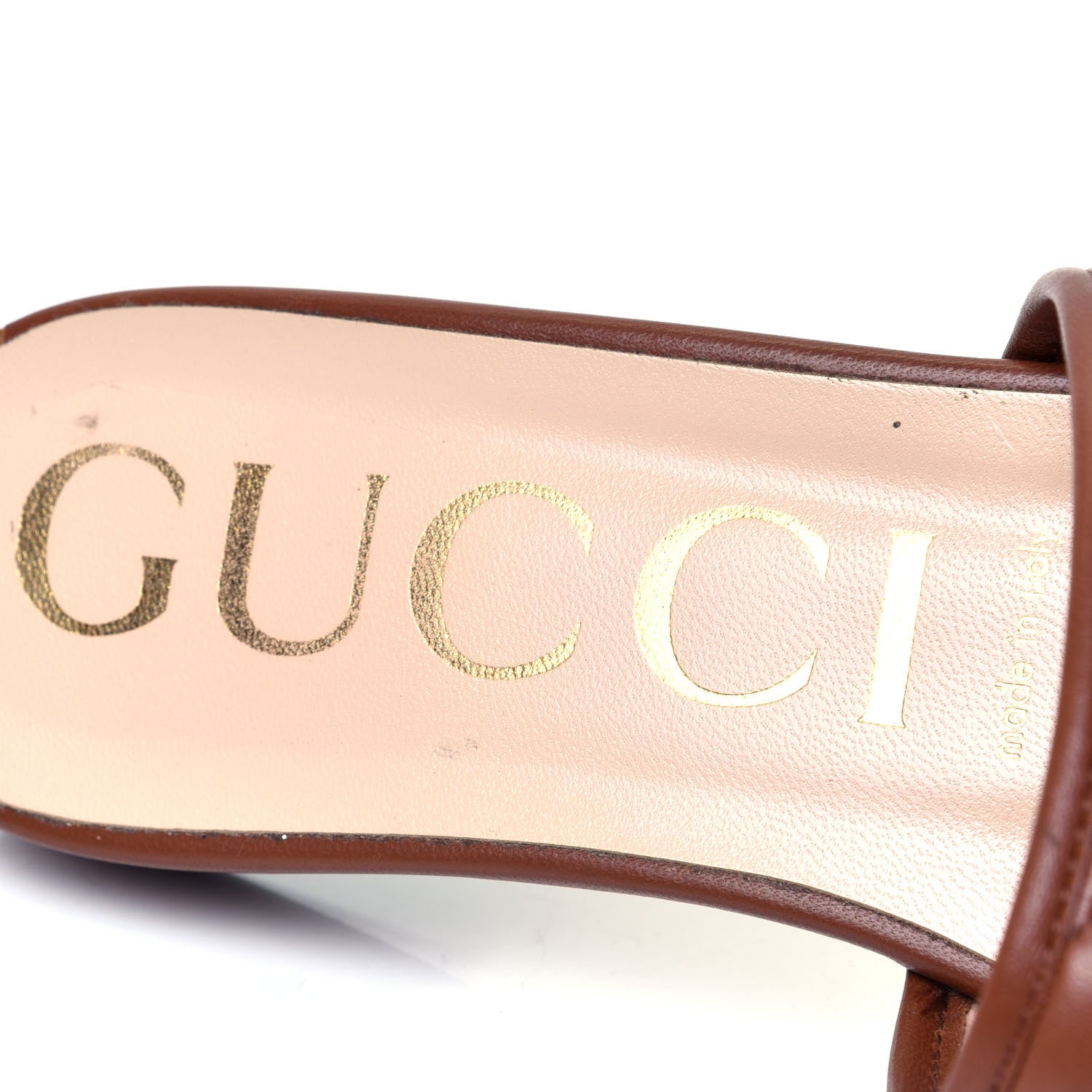Gucci Nappa Matelasse GG Marmont Flat Slide Sandals 40 Cuir 5 of 5