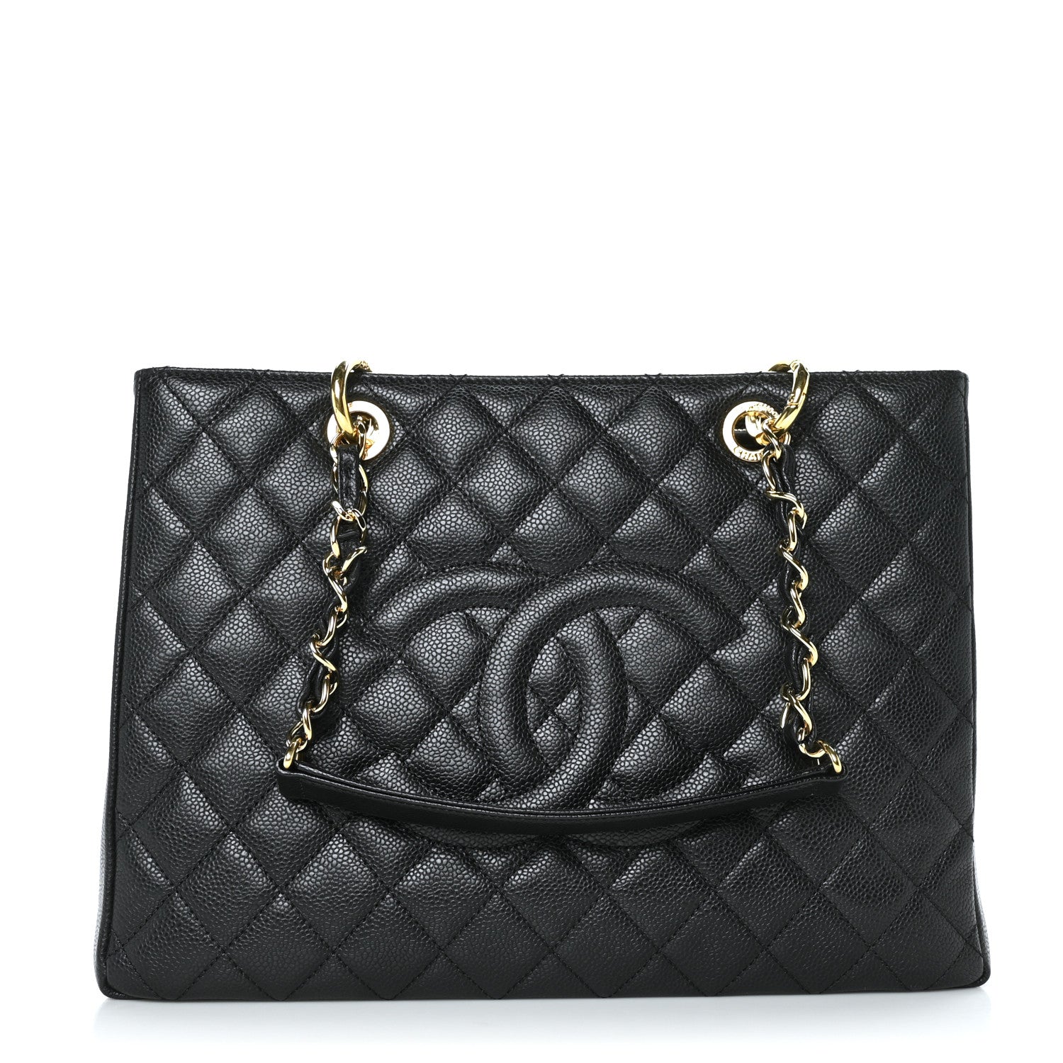 Chanel Caviar Quilted Grand Shopping Tote GST Black 1 of 10