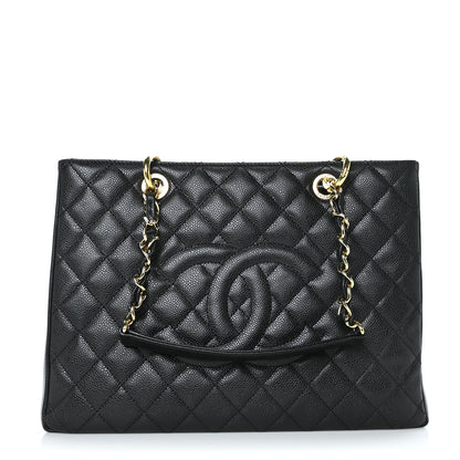 Chanel Caviar Quilted Grand Shopping Tote GST Black 1 of 10