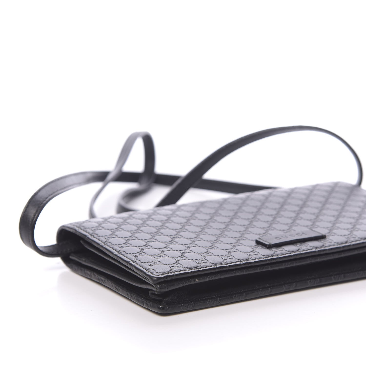 Gucci Microguccissima Crossbody Wallet Black 7 of 10