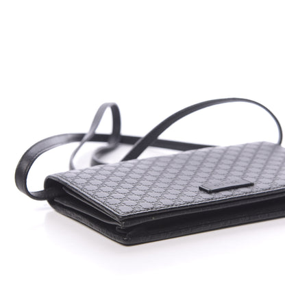 Gucci Microguccissima Crossbody Wallet Black 7 of 10