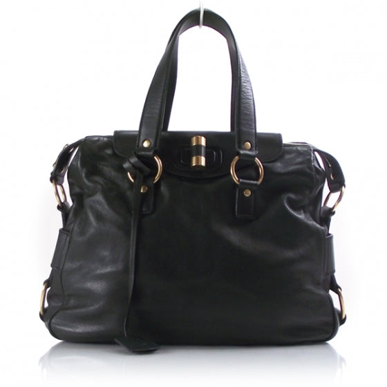 Saint Laurent Leather Rive Gauche Green 1 of 12
