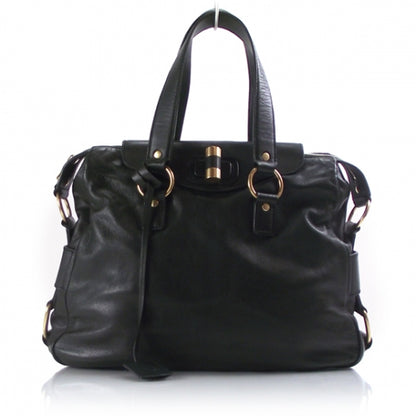 Saint Laurent Leather Rive Gauche Green 1 of 12