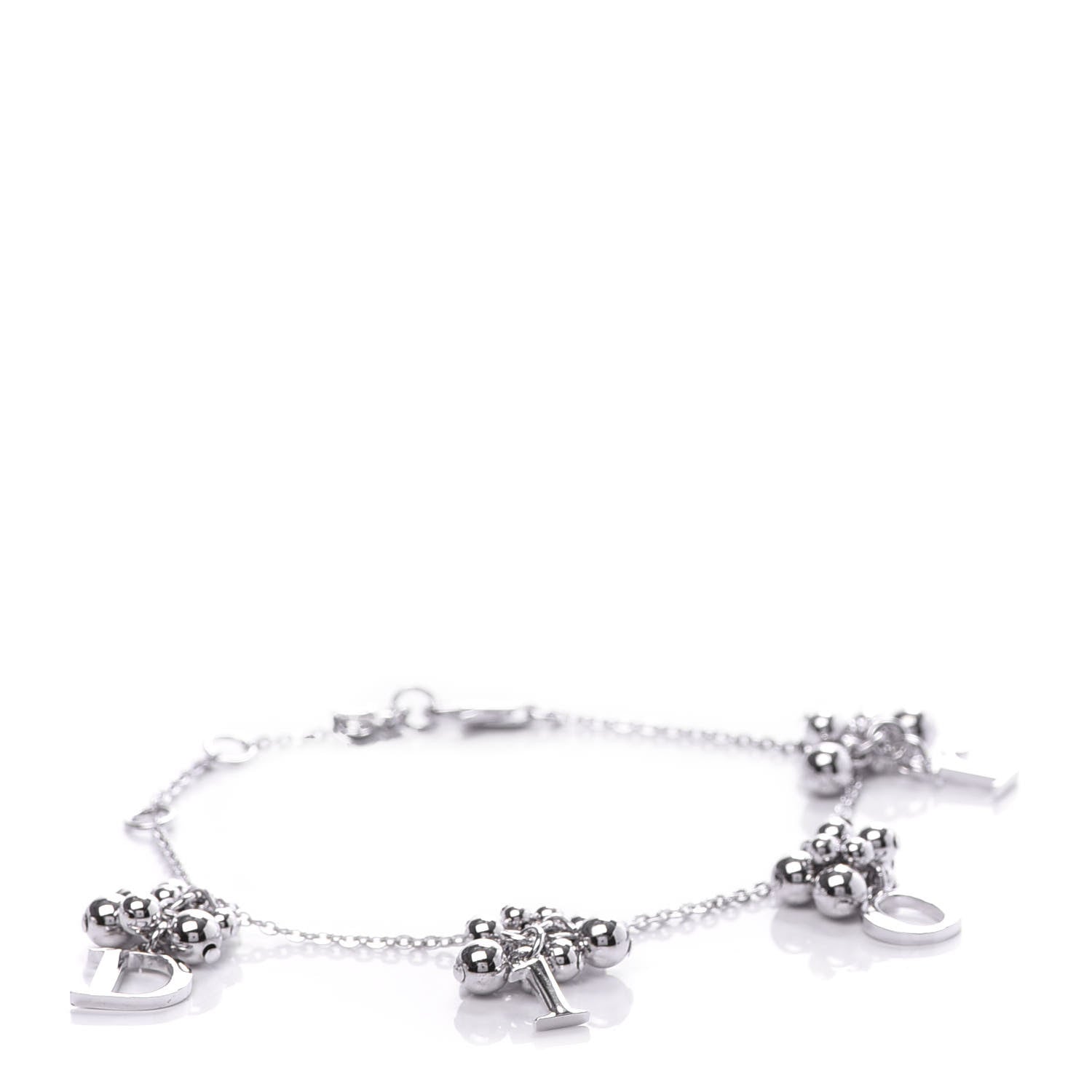 Christian Dior Logo Bracelet Silver 1 of 6