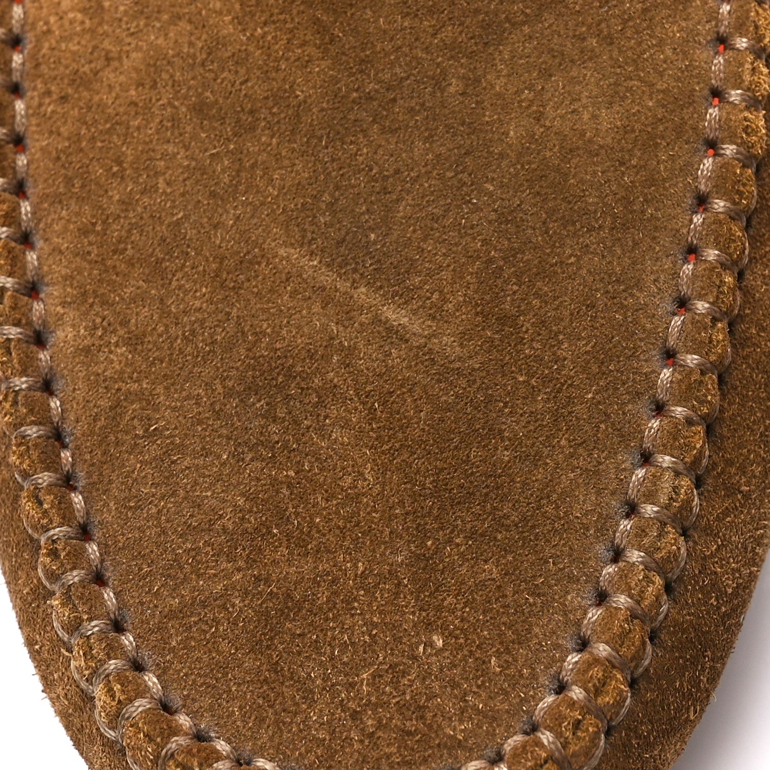 Hermes Suede Goatskin Mens Alessandro Moccasin Loafers 39 Havane 9 of 10