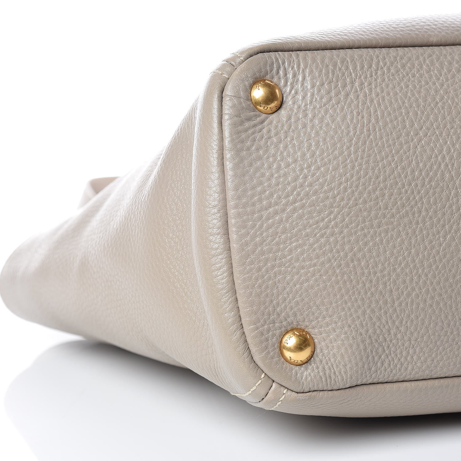 Prada Vitello Daino Side Pocket Hobo Pomice 10 of 17