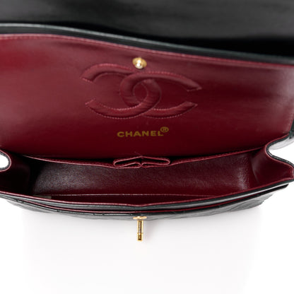 Chanel Lambskin Quilted Medium Double Flap Black 4 of 16
