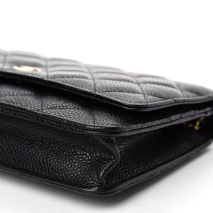 Chanel Caviar Quilted Wallet On Chain WOC Black 7 of 12