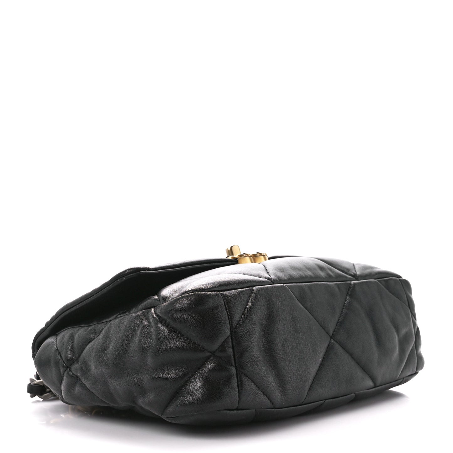Lambskin Quilted Medium Chanel 19 Flap Black