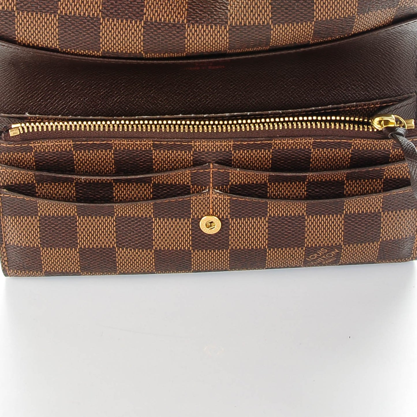 Damier Ebene Emilie Wallet