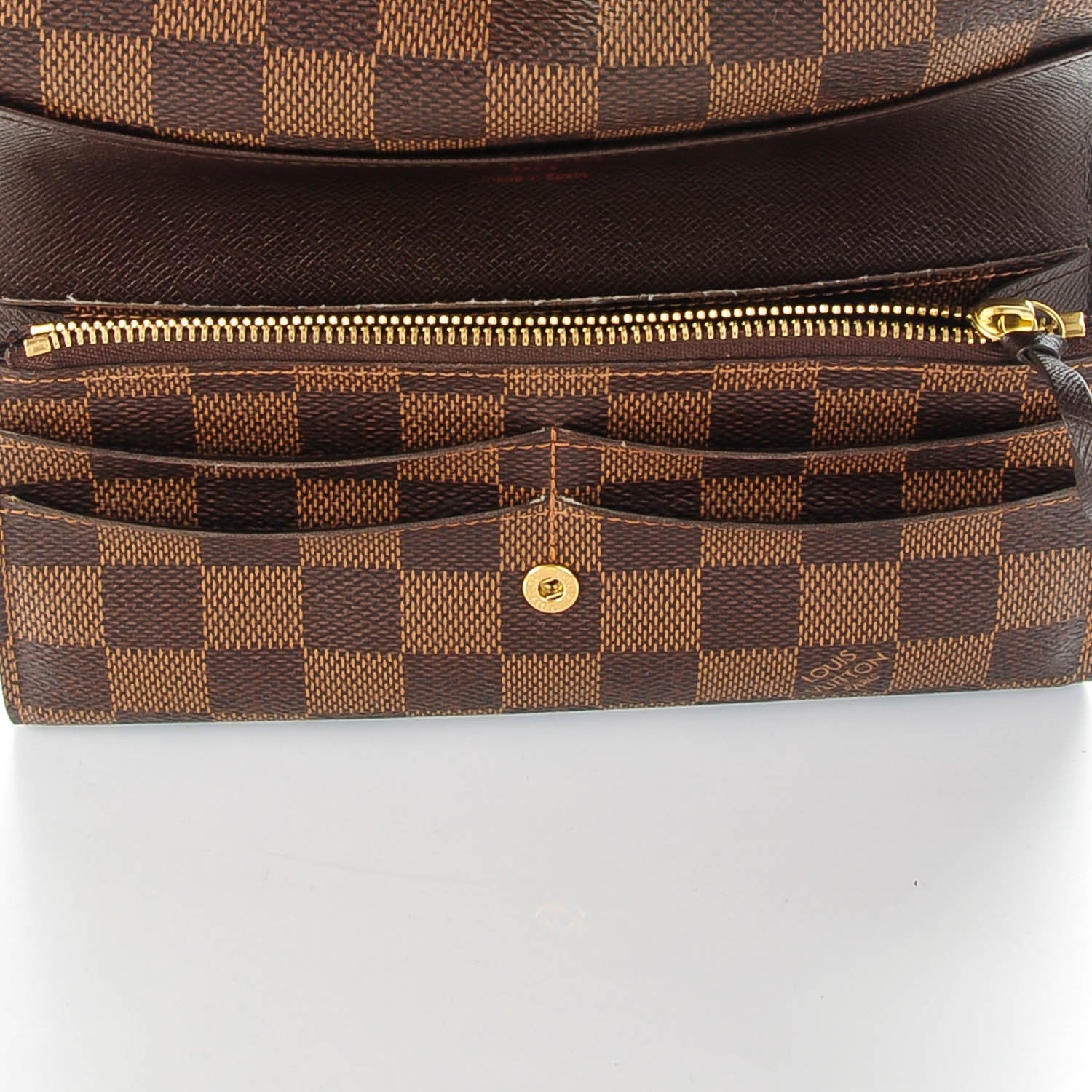 Louis Vuitton Damier Ebene Emilie Wallet 5 of 9