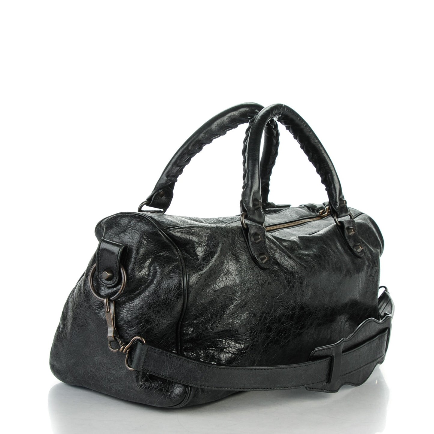 Agneau Classic Hardware Twiggy Black