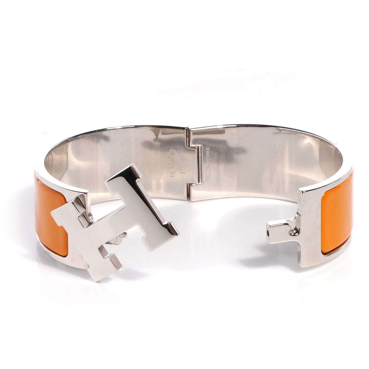 Enamel Wide Clic Clac H Bracelet PM Curry